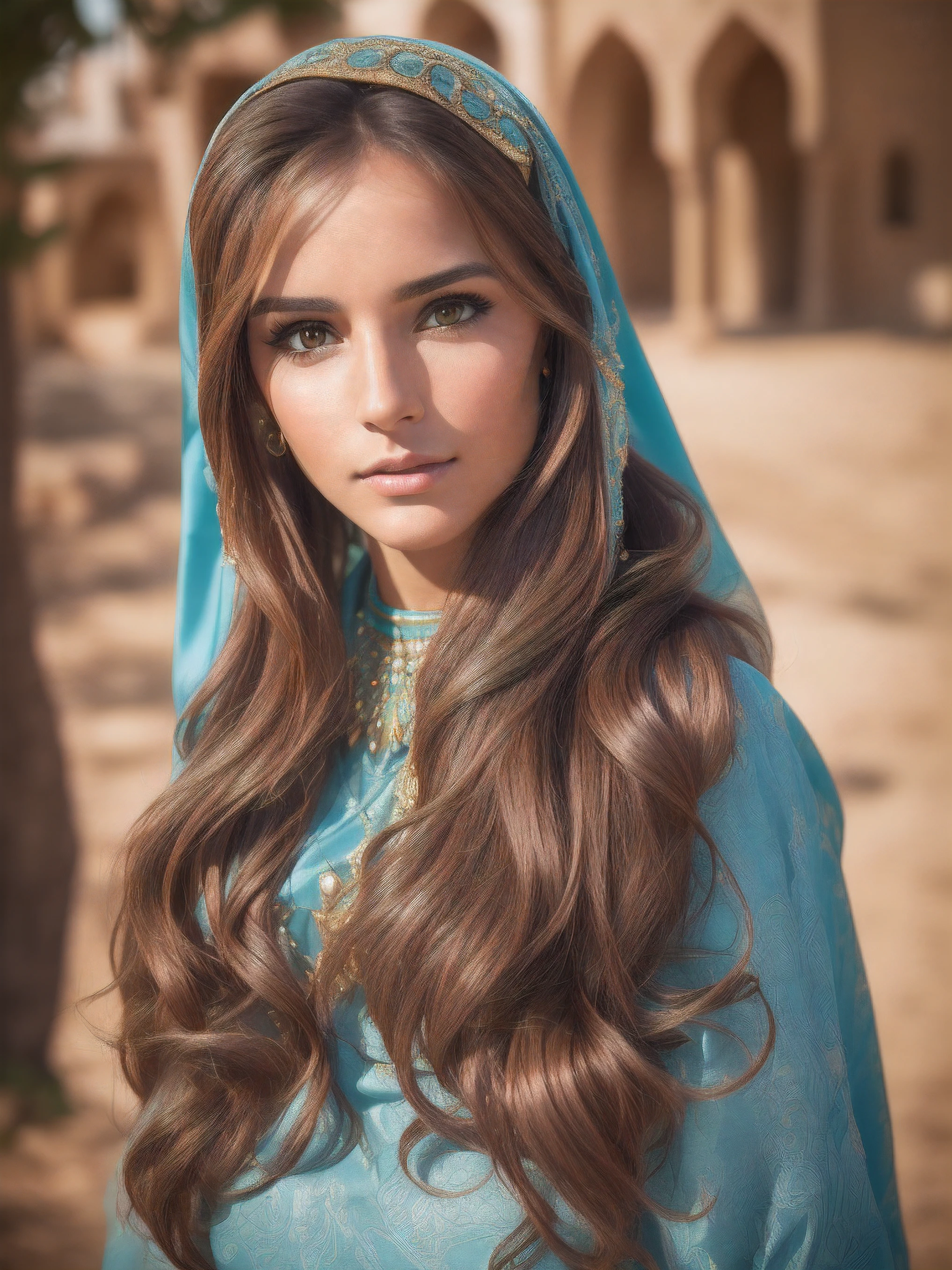 ((A beautiful woman in Muslim costume: 1.2)), ((roupa sexy feminino)), (obra prima, extremamente detalhado, melhor qualidade, de ((foto retrato do rosto):1.5),  ((inspirada em Laysla De Oliveira)). (Foto RAW, 8k UHD, qualidade superior, melhor qualidade, altamente detalhado: 1.2), (fotorrealista:1.4), detailedfacialfeatures, roupas extremamente detalhadas, sombras realistas, aspereza, textura natural da pele, vida real