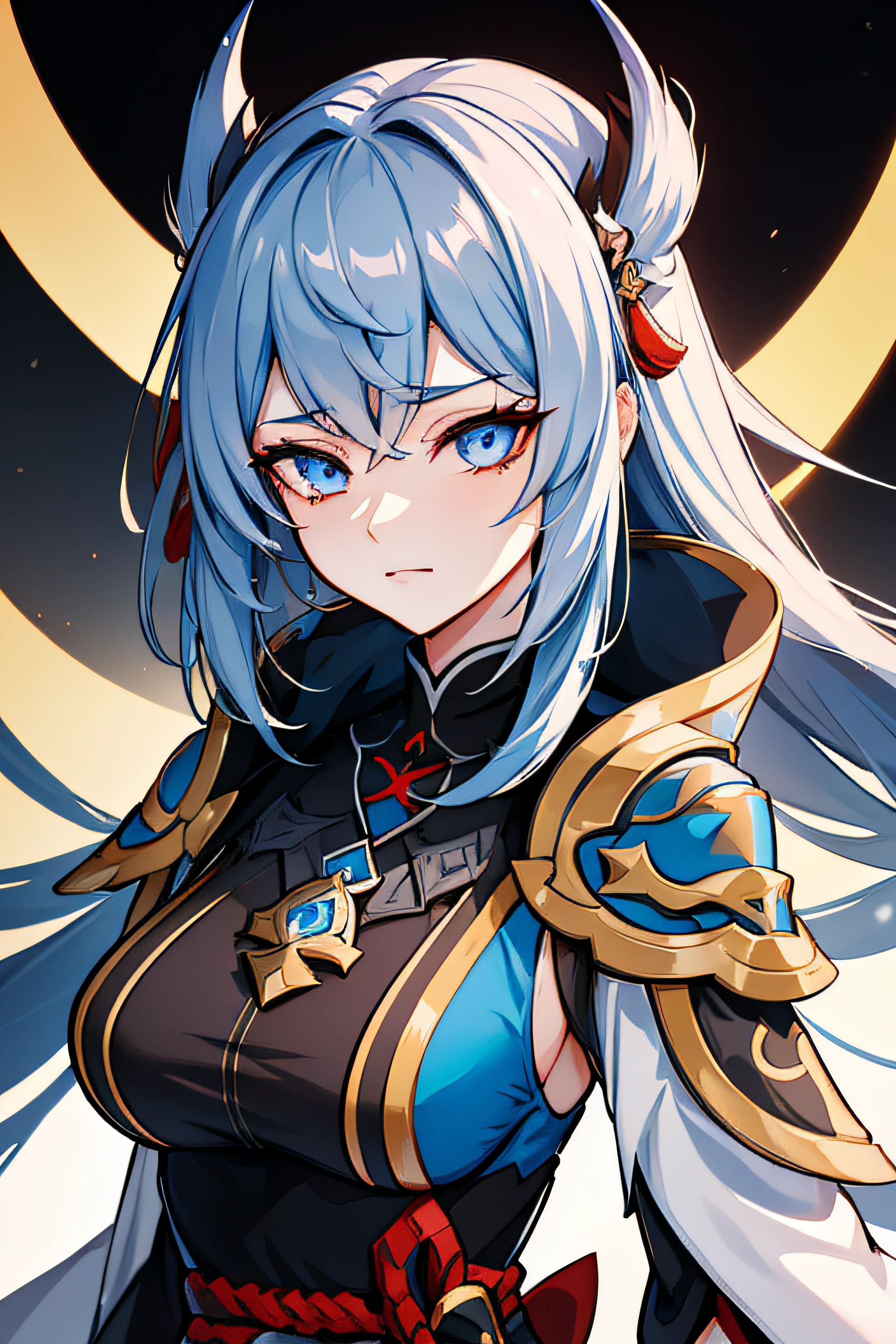 um close de uma pessoa fantasiada com uma espada, keqing from impacto genshin, ayaka impacto genshin, zhongli from impacto genshin, ayaka game impacto genshin, impacto genshin character, Onmyoji, Onmyoji portrait, genshin, dos arknights, eu era o ponto, Onmyoji detailed art, impacto genshin