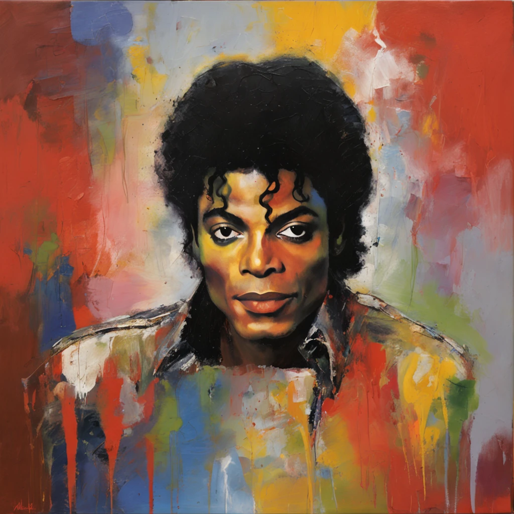 portrait Michael Jackson , album BAD