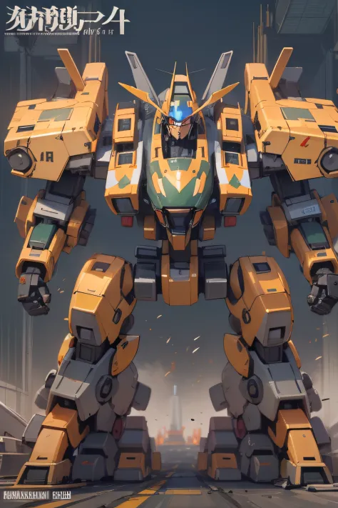 "Behold the awe-inspiring might of the Mecha, as it showcases its ultimate power."