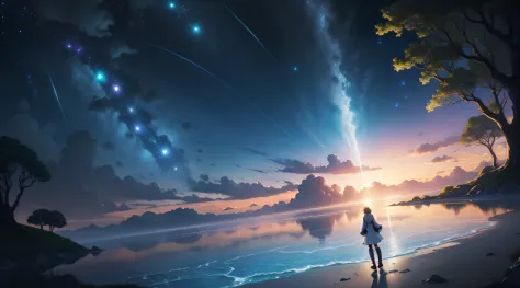 Fantasy Starry Sky anime water