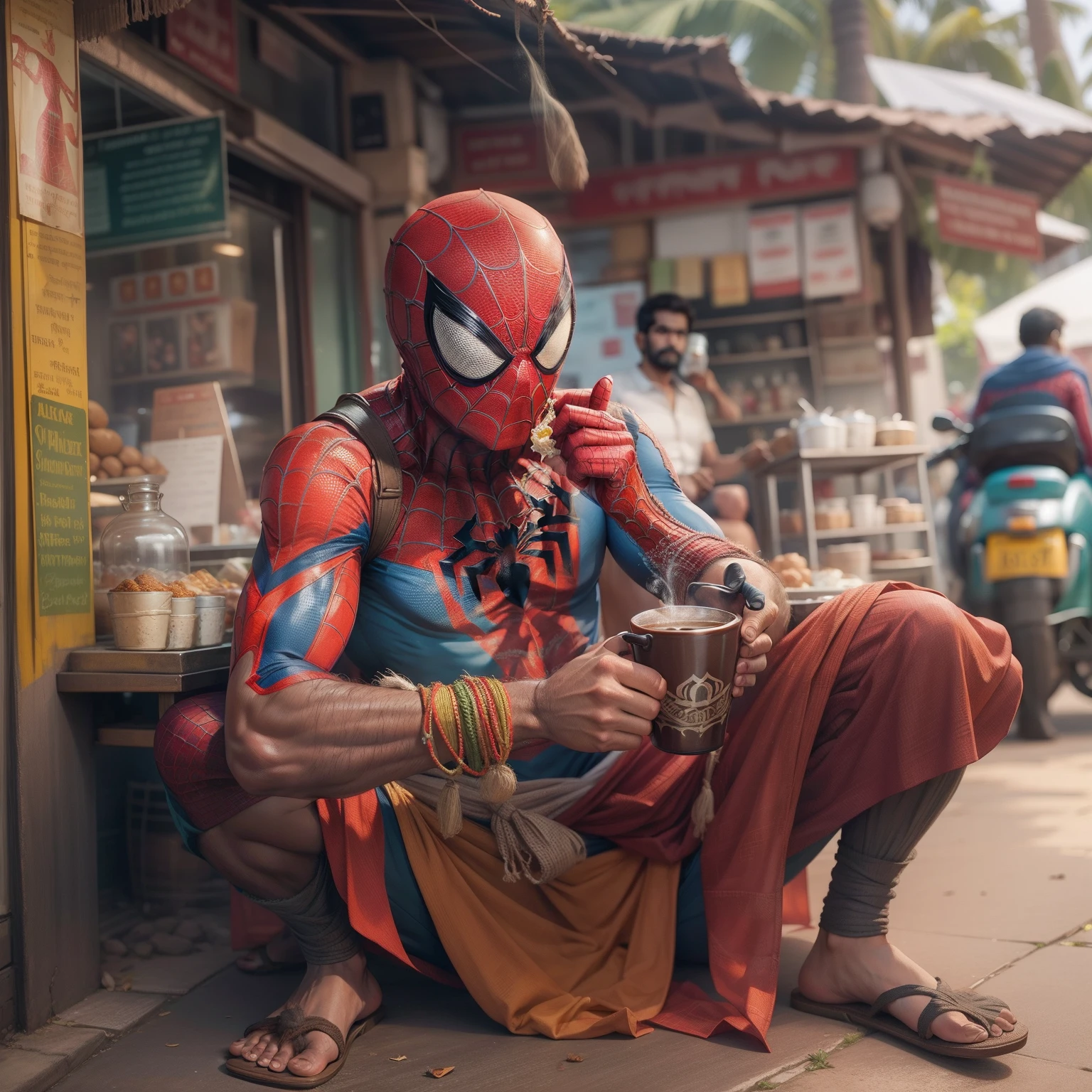 spider man fishing pole  Fish man, Spiderman, Drinking tea