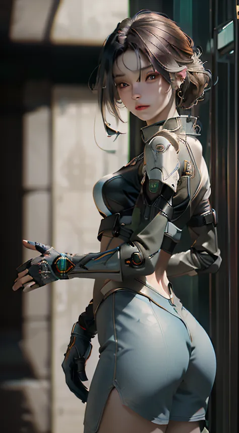 ((Best quality)), ((masterpiece)), (detailed:1.4), 3D, an image of a beautiful cyberpunk female,HDR (High Dynamic Range),Ray Tra...