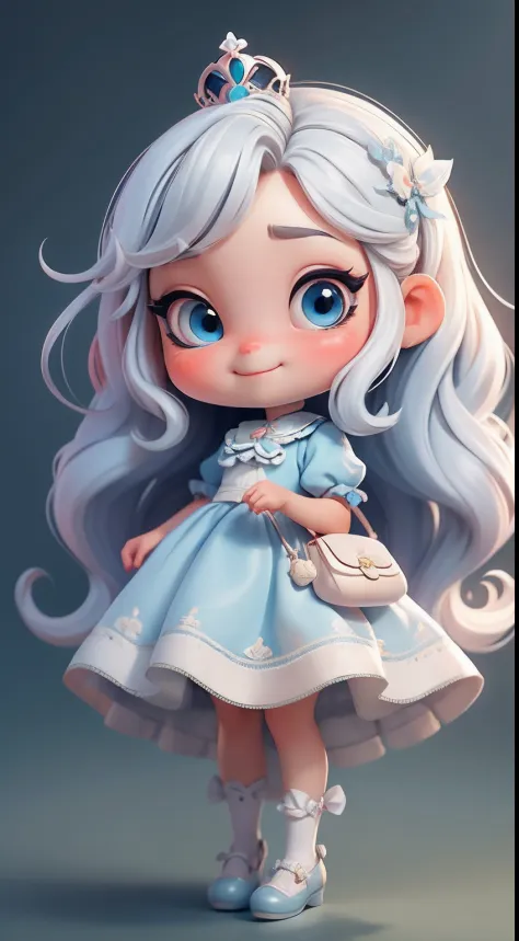 Create a loli chibi version of the Alice character in an 8K resolution.

Boneca Chibi Alice: She should look adorable and cute, Keeping the iconic elements of the original character. A Alice chibi deve ter um rosto redondo com olhos grandes e brilhantes, l...