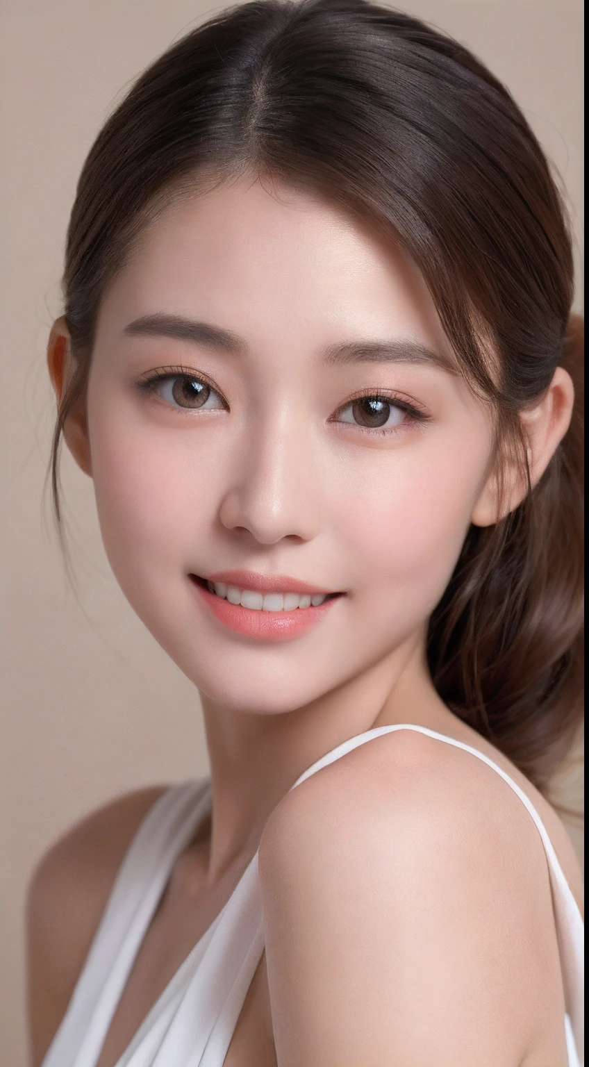 ((Best Quality, 8K, Masterpiece: 1.3)), 1girl, Slim Abs Beauty: 1.3, (Hairstyle Casual, Leaky Big Breasts: 1.2), Dress: 1.1, Super Fine Face, Delicate Eyes, Double Eyelids, Smile, Home