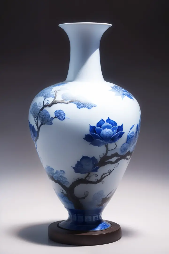 fenghuang，Blue and white porcelain，vases