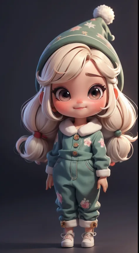 Create a series of loli chibi style dolls with a cute Christmas theme, sorridente e fofo, each with lots of detail and in an 8K ...