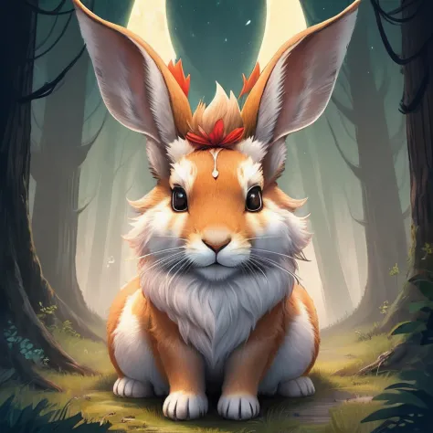 jackalope in a magical forestthe jackalope or jackalope, no folclore, diz-se ser um cruzamento entre uma jackrabbit (lebre) and ...