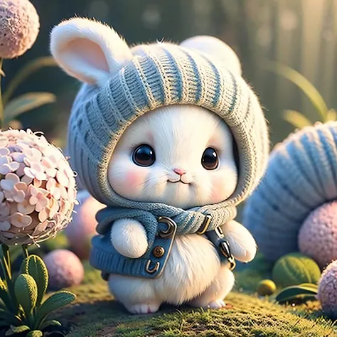 cute chibi bunny, white background, rabbit, chibi, cute, avatar bunny