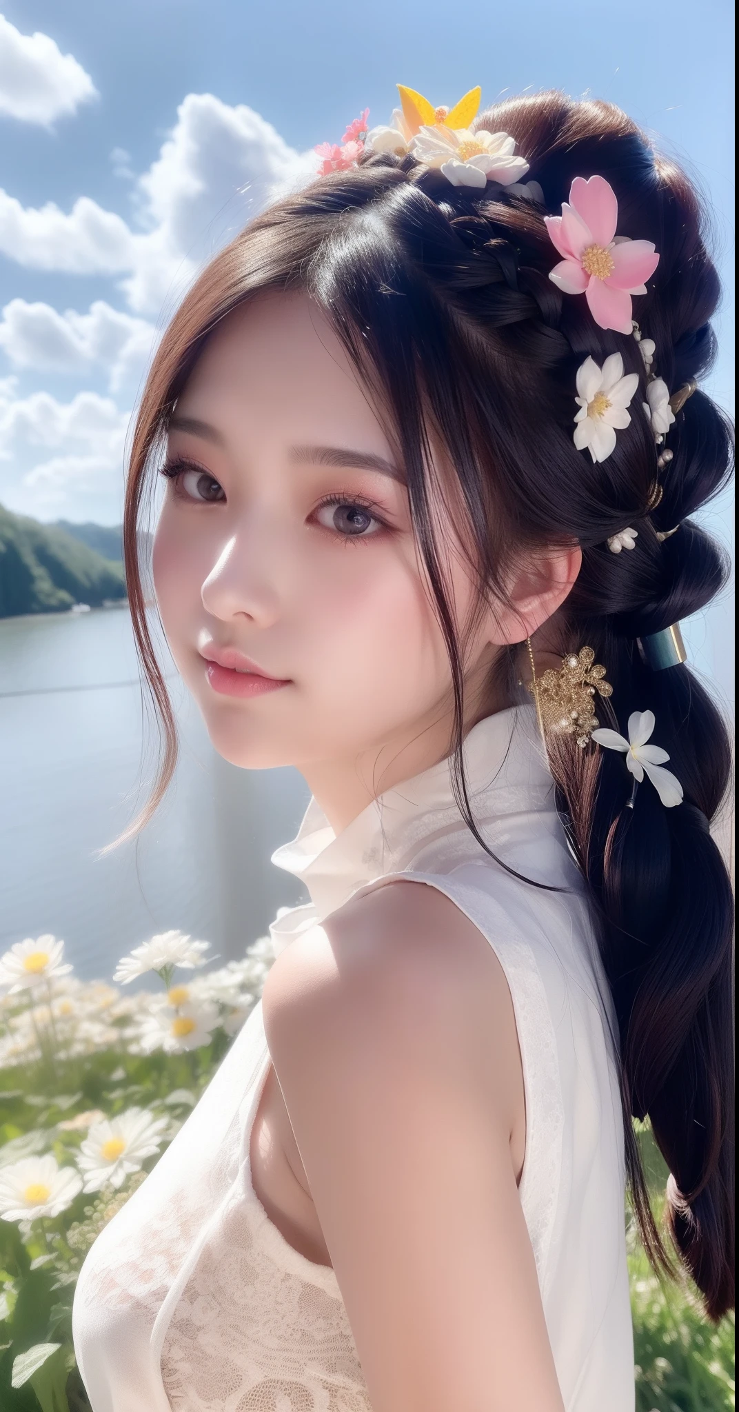 kudu_piring847: a beautiful chinese girl with a wavy cut hairstyle
