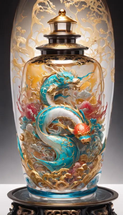 Dragon Culture Glass - SeaArt AI