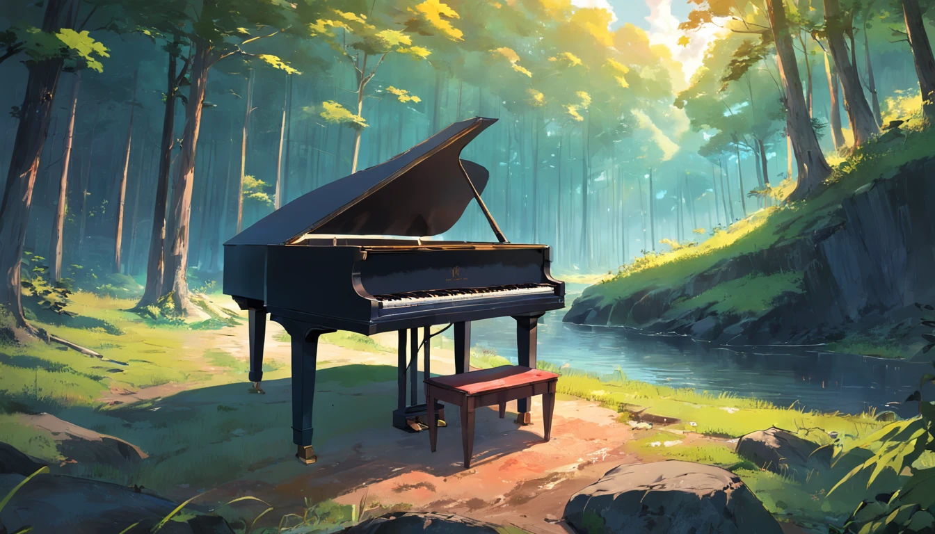 ngồi đàn piano giữa rừngngồi đàn piano giữa rừng  