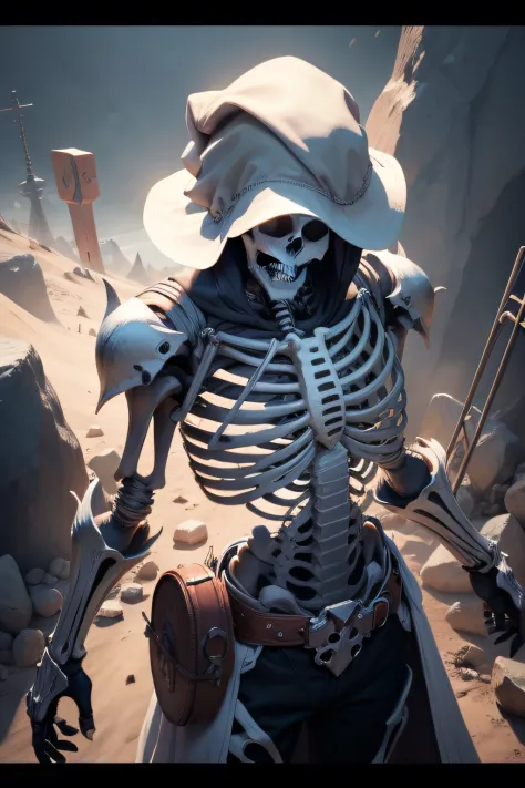 skeleton , items and skill images on slides