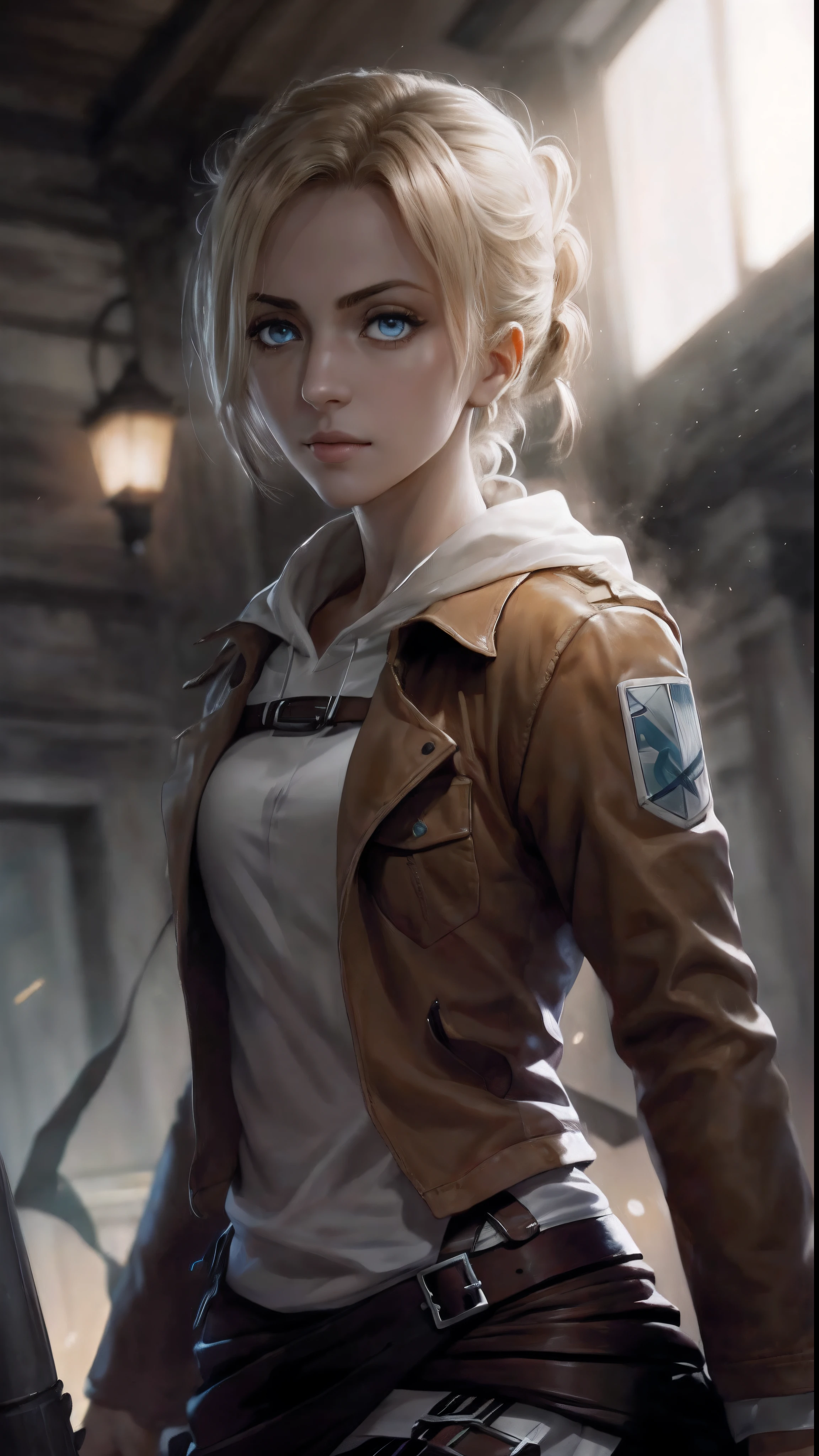 annie_leonhardt, fcPortrait,, (1girl em)、(realisitic)、( fotorrealista:1.5)、Batomornsardas、cabelos pretos, 8k UHD、(filmgrain) extremamente delicado e bonito、8k, alta qualidade、alta resolução, ju、ighly detalhado、belos olhos detalhados、 olhos e rosto extremamente detalhados、obra prima、(lighting like a movie)、(pele de alto detalhe:1.2)、8k UHD、Digital SLR、a strong lighting of fire、alta qualidade、filmgrain、obra prima, qualidade superior, alta qualidade, alta resolução, ((muito nitido)), Photo taken with long-range professional camera, alta qualidade, preservar face, sensual