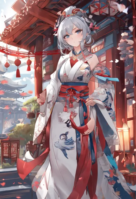 Anime characters in shop windows with oriental decorations, 《azur lane》role, A scene from the《azur lane》videogame, onmyoji, Kantai collection style, krenz cushart and wenjun lin, trending on cgstation, Official artwork, trending on artstation pixiv, azur l...