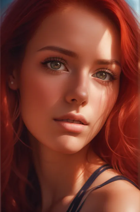 Female, 22 years old, 1girl in, cleavage, red-haired - SeaArt AI