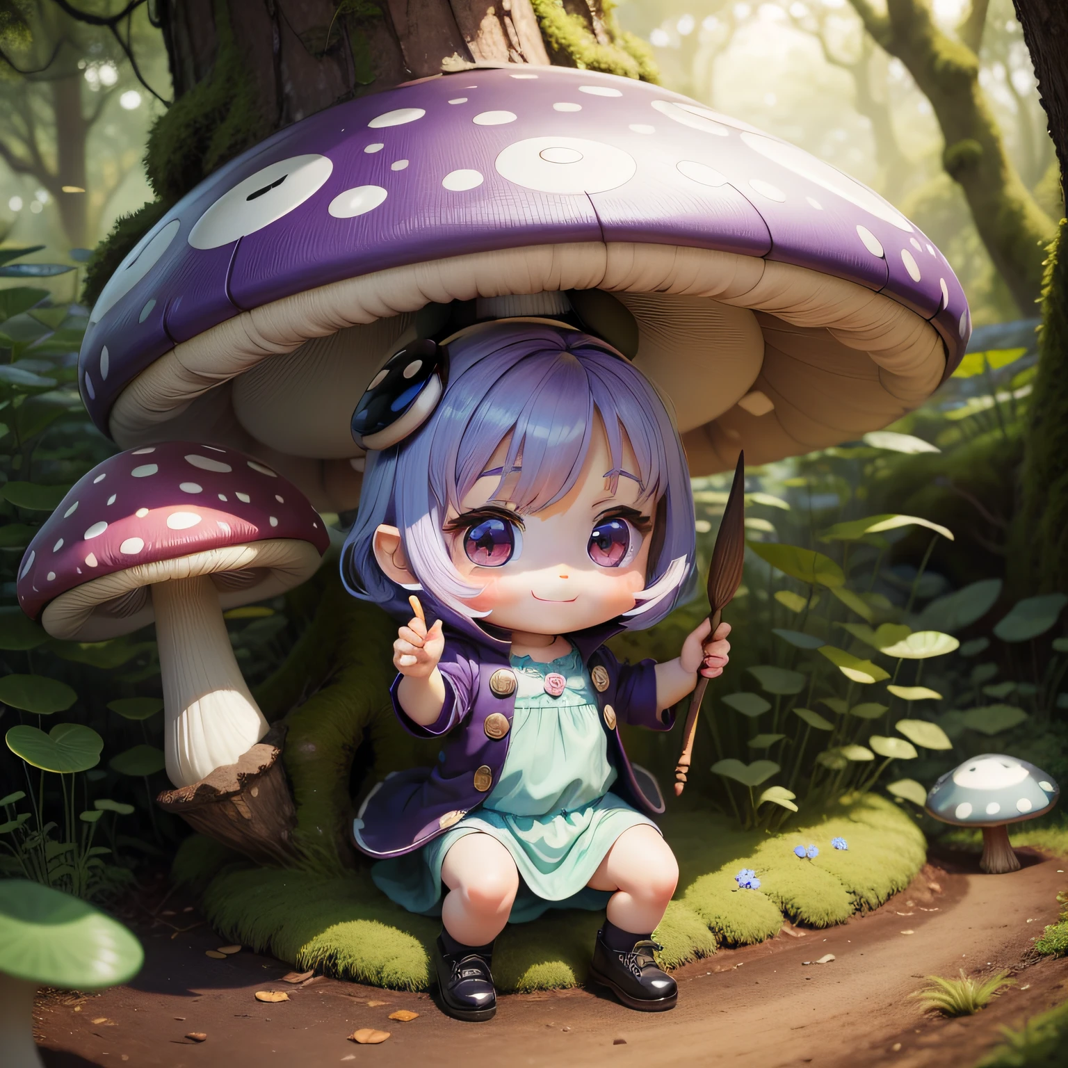 mushroom anime girl, upscaled, artstation, sharp | Stable Diffusion |  OpenArt