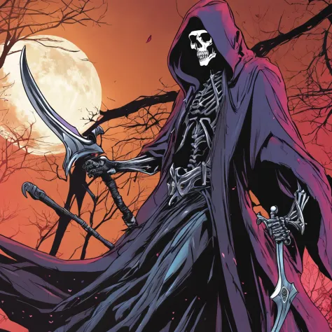 Grim Reaper, Love, Big Breasts, Magic, Assassin