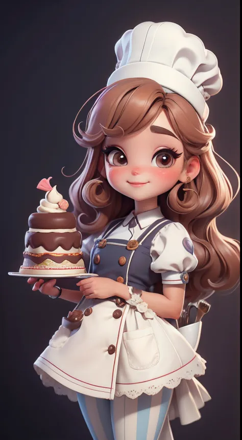 Create a series of cute baby chibi style dolls with a cute pastry chef theme, each with lots of detail and in an 8K resolution. ...