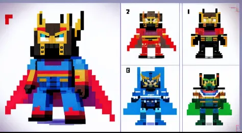 pixel game，character  design，Transformers robots， Pixel art #pixelart，super-fine