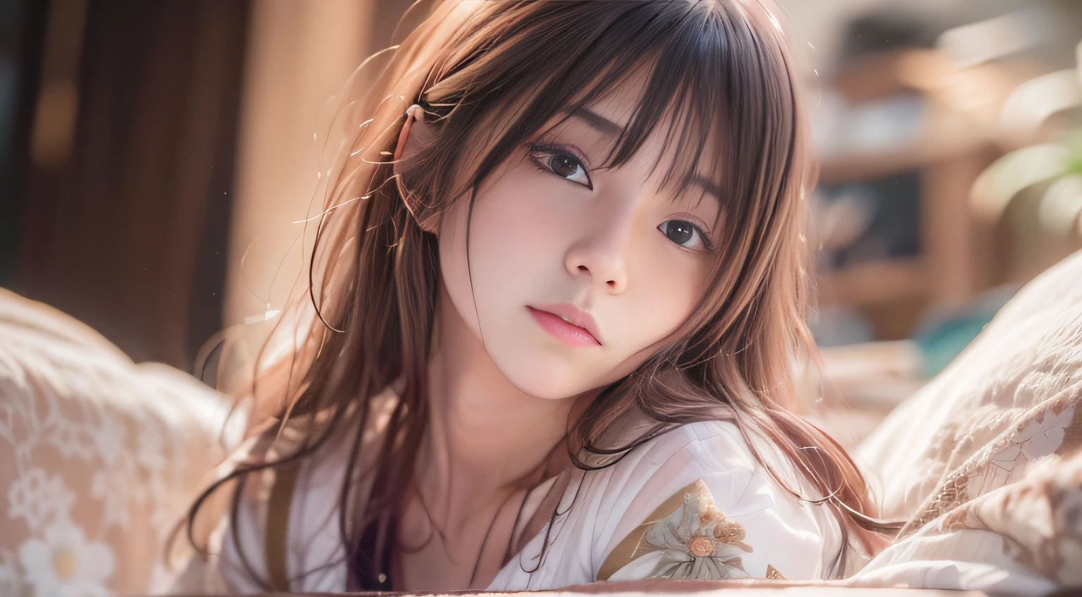 sideshot,a closeup,FULL ANATOMY,ultimate beauty girl，small tits，Woman lying on bed in Western-style building, Girl sleeping in sailor suit，photo taken with sony a7r, Realistic Young Gravure Idol, Anime. Soft lighting, taken with canon eos 5 d mark iv, Photograph Taken on Nikon D750, Photo taken with Nikon D 7 5 0, the face of a beautiful Japanese girl,taken with canon 5d mk4，((smooth hair，detailed hairs，Very fine hairs))，slim figure,extremely detailed eye and face、beatiful detailed eyes,Tsurime,Cool color makeup，light glow，Expro II，Lens Flare，Sharpen，