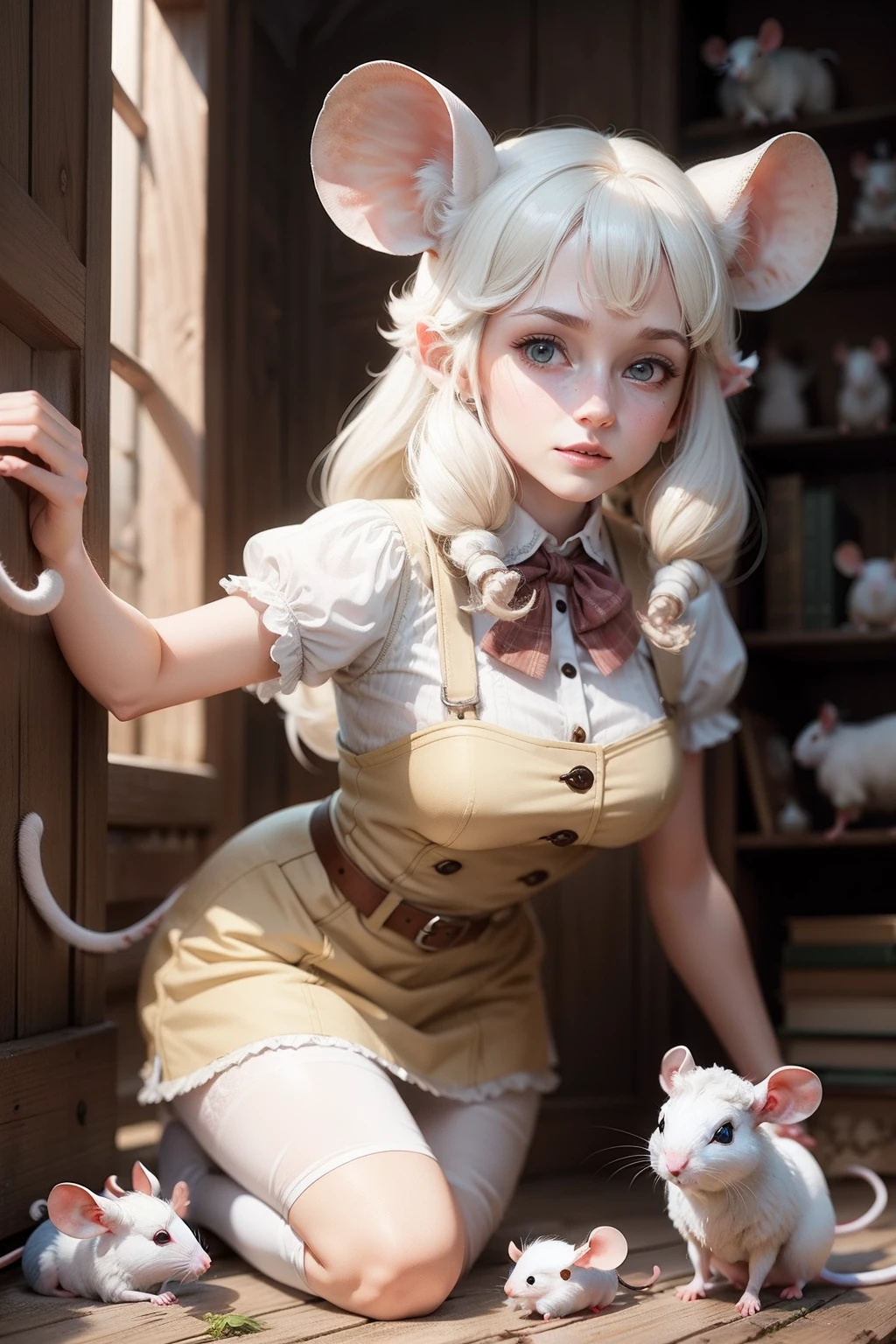 Use mice and white sheep to portray characters