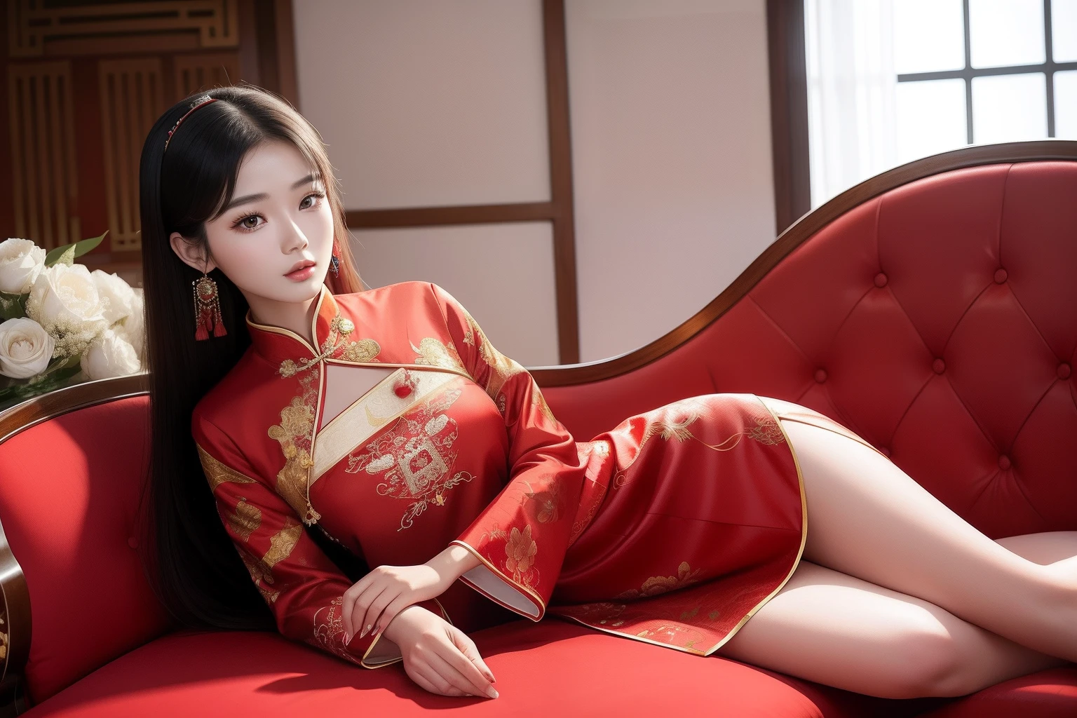 Girls Chinese dress or cheongsam or qipao | Girls chinese dress, Get  dressed, Dress