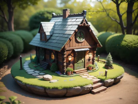 Dwarf House and Garden、miniture、no humans、Bright and natural light、photos realistic