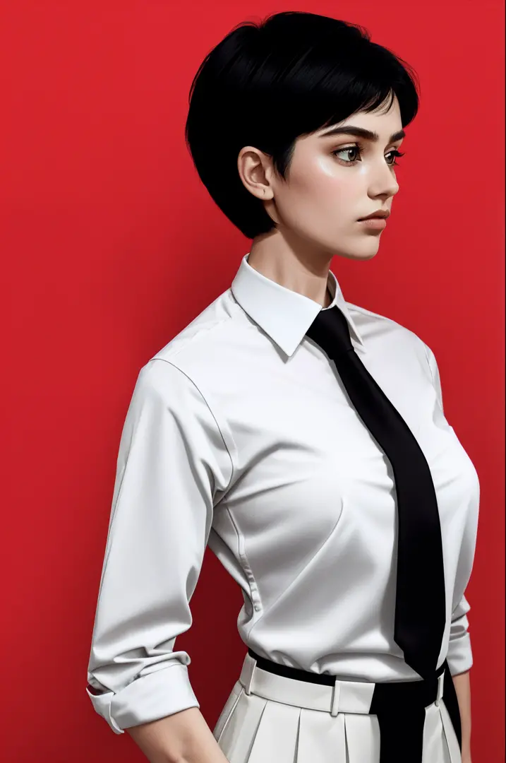 a 1girl, body complet, very detail, a lot of details, very extremely beautiful,  ((tmasterpiece, minimalism)), (short hair hair)...