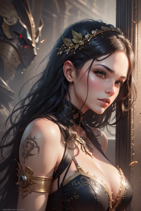 Bruna Marquezine as beautiful stunning steampunk woman, (full body), ultra-detailed eyes, ultra-detailed body, nice perfect face with smooth skinice, stunning female body, ((ultra-detailed hands)), masterpiece concept fantasy art, trending on Artstation, h...