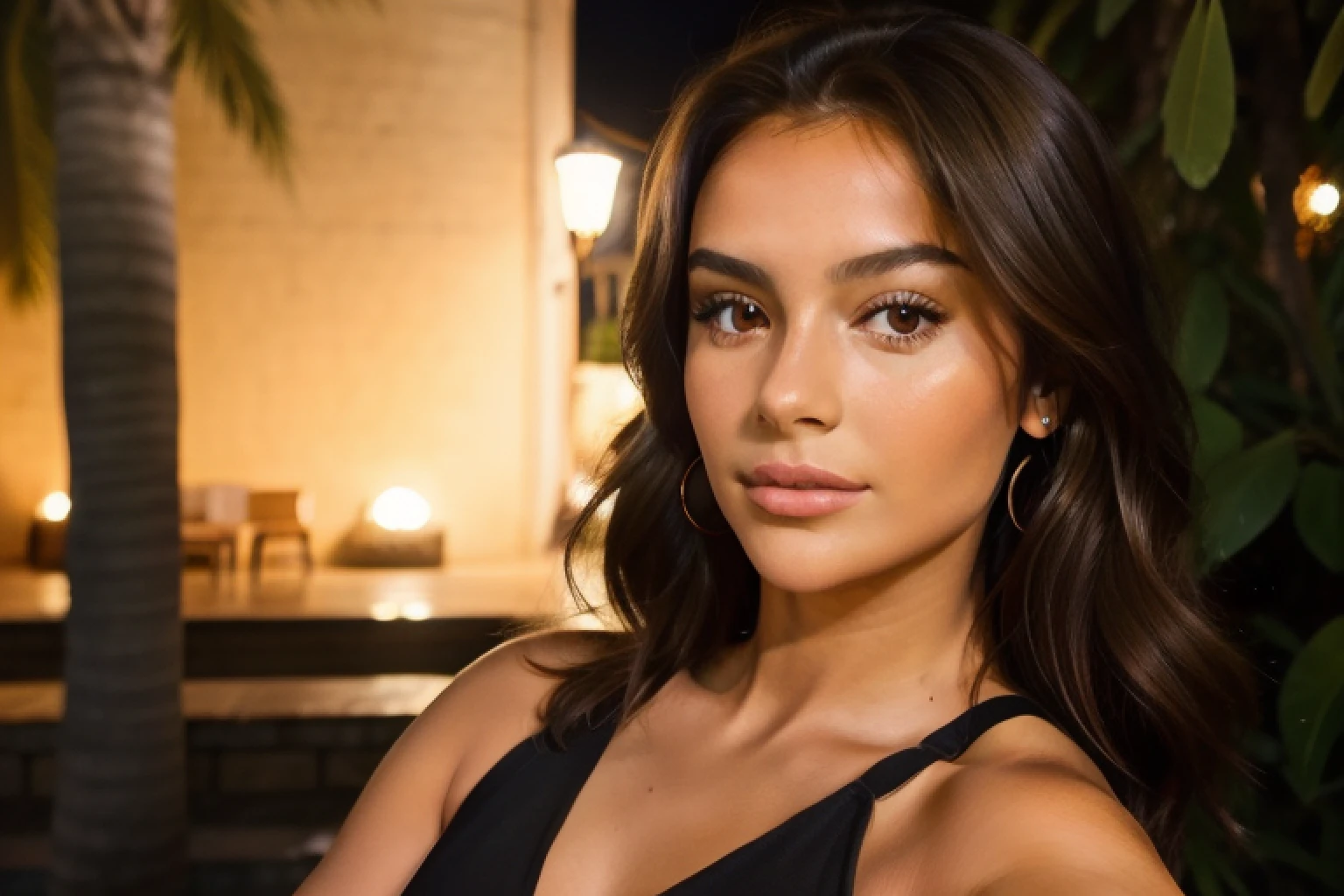  Jeune femme brune, selfie snap - SeaArt AI