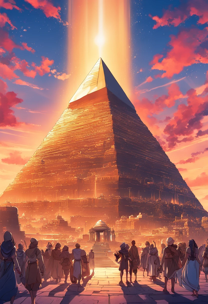 Golden pyramid, Magnificent fa - SeaArt AI