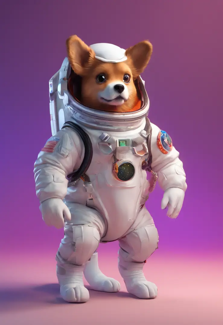 Puppy in a spacesuit，Odyssey in space