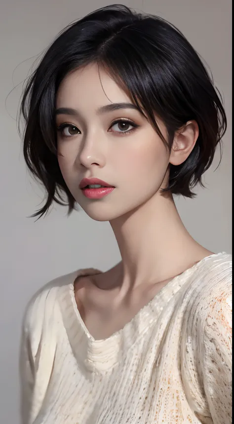 (masterpiece:1.3), (8k, photorealistic, raw photo, best quality: 1.4), (1girl), beautiful face, (realistic face), (black hair, s...