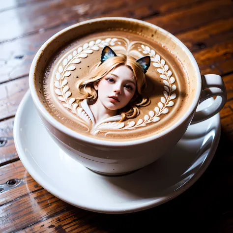Latte art using white form:1.5, Butterfly art, a couple of coffee:1.3, intricate illustrations, delicate linework, fine details, whimsical patterns, enchanting scenes, dreamy visuals, captivating storytelling, 
BREAK, 
graphite drawing, pencil shading, sub...