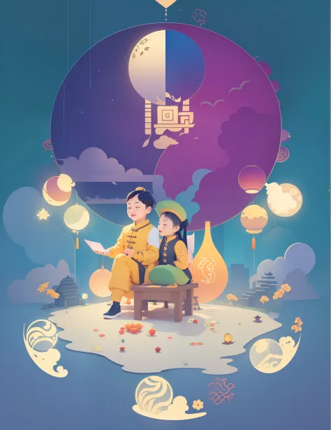 innovative，Technologie，Mid-Autumn Festival theme，It reflects the epochality and Chinese history and culture
