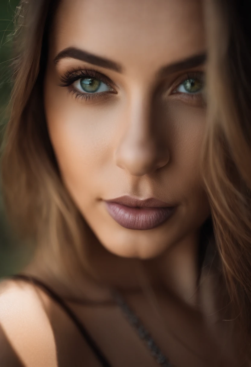 Arafed Woman Completely Fille Aux Yeux Vert Ultra Realist