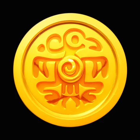mayan,gold coins，gameicon，highest masterpiece，high qulity