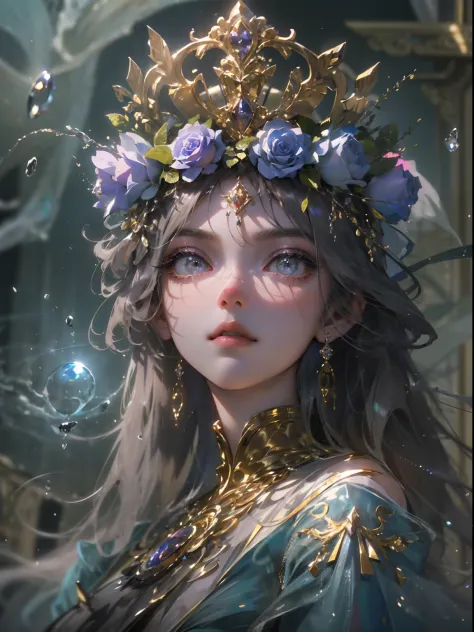 (((Masterpiece))), (((Best quality))), ((Ultra-detailed)),(Highly detailed CG illustration), ((An extremely delicate and beautiful)),Cinematic light, Create stunning fantasy artwork，Complicated details，（Perfect shiny skin：1.2），（very vey very detailed face）...