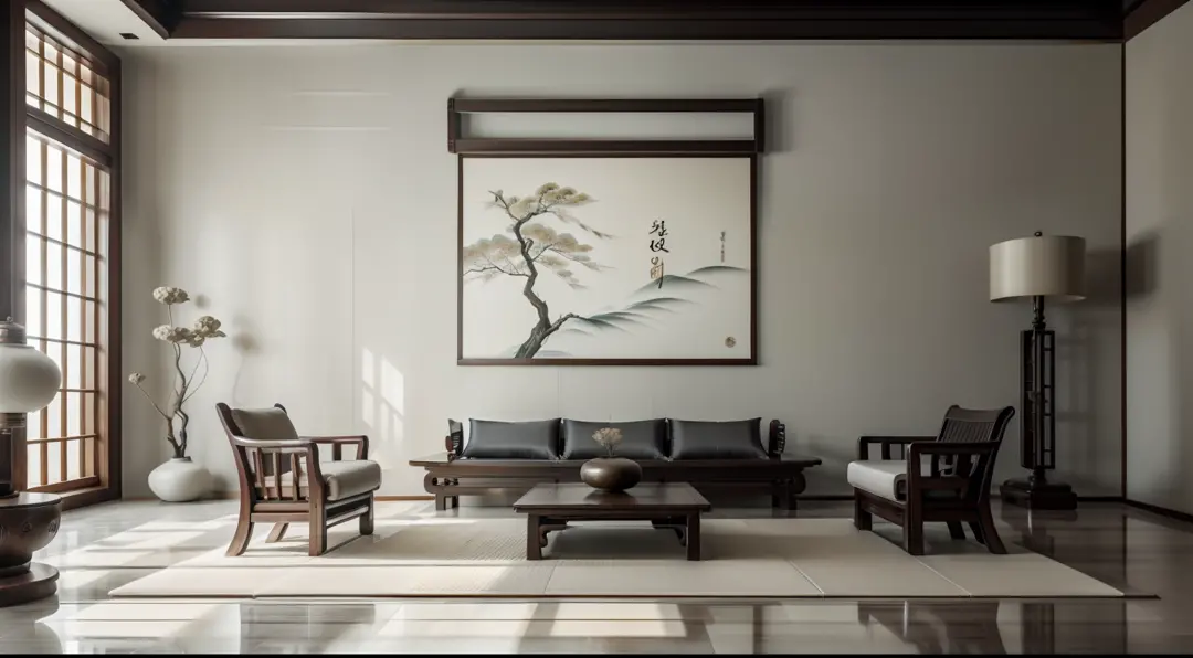 ((masterpiece)), best quality, (8k, best quality, masterpiece: 1.2), ultra-detailed, Create a high-key traditional Korean room devoid of modern furniture such as tables or chairs. Emphasize the traditional aesthetic with a focus on key elements like elegan...