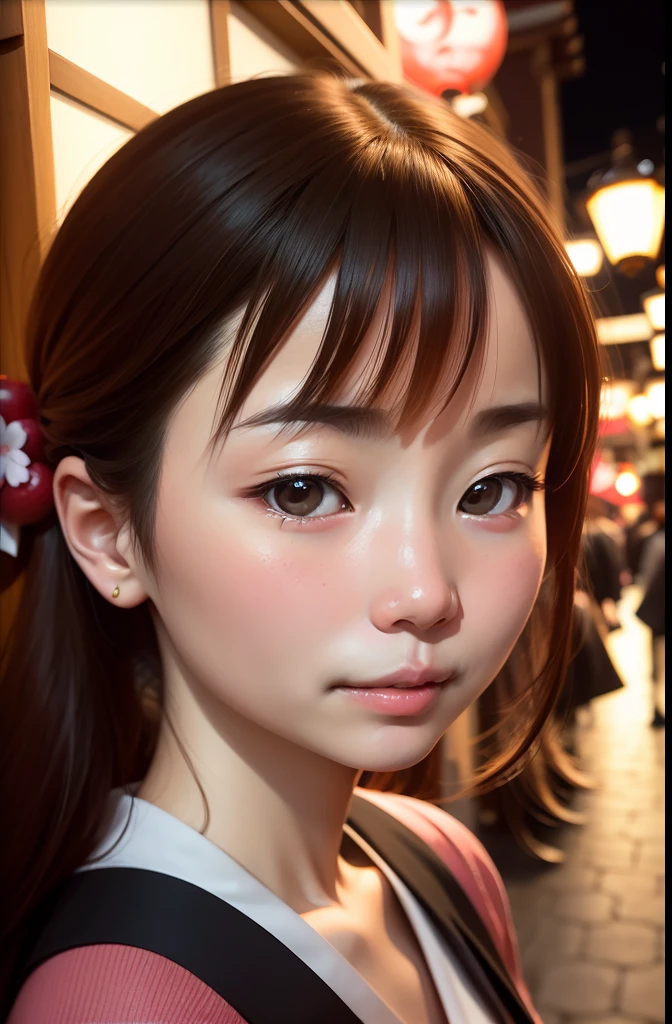 (((detailed face depiction)))、Gion Festival、kyoto、Maiko、Cherry Blossom Night、cherryblossom