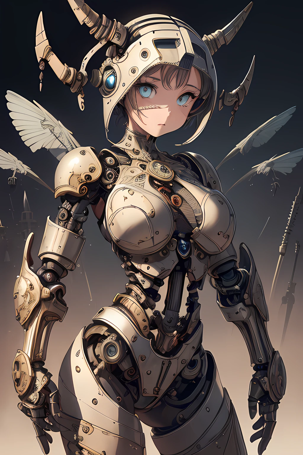 (absurdres, highres, ultra detailed, (1girl:1.3),
BREAK
, Warforged, mechanical body, integrated weapons, durable armor, clockwork enhancements, steam-powered strength
BREAK
, naive art, childlike style, playful imagery, simple forms, vibrant colors, emotive expression, untrained aesthetic
BREAK
, music box art, intricate mechanisms, melodic creations, nostalgic charm, delicate craftsmanship, artistic engineering:1.2)