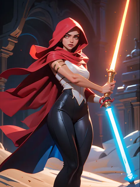 Deepika Padukone as an extremely sexy red riding hood, dynamic pose, full body, highly detailed face, perfect face, perfect body...