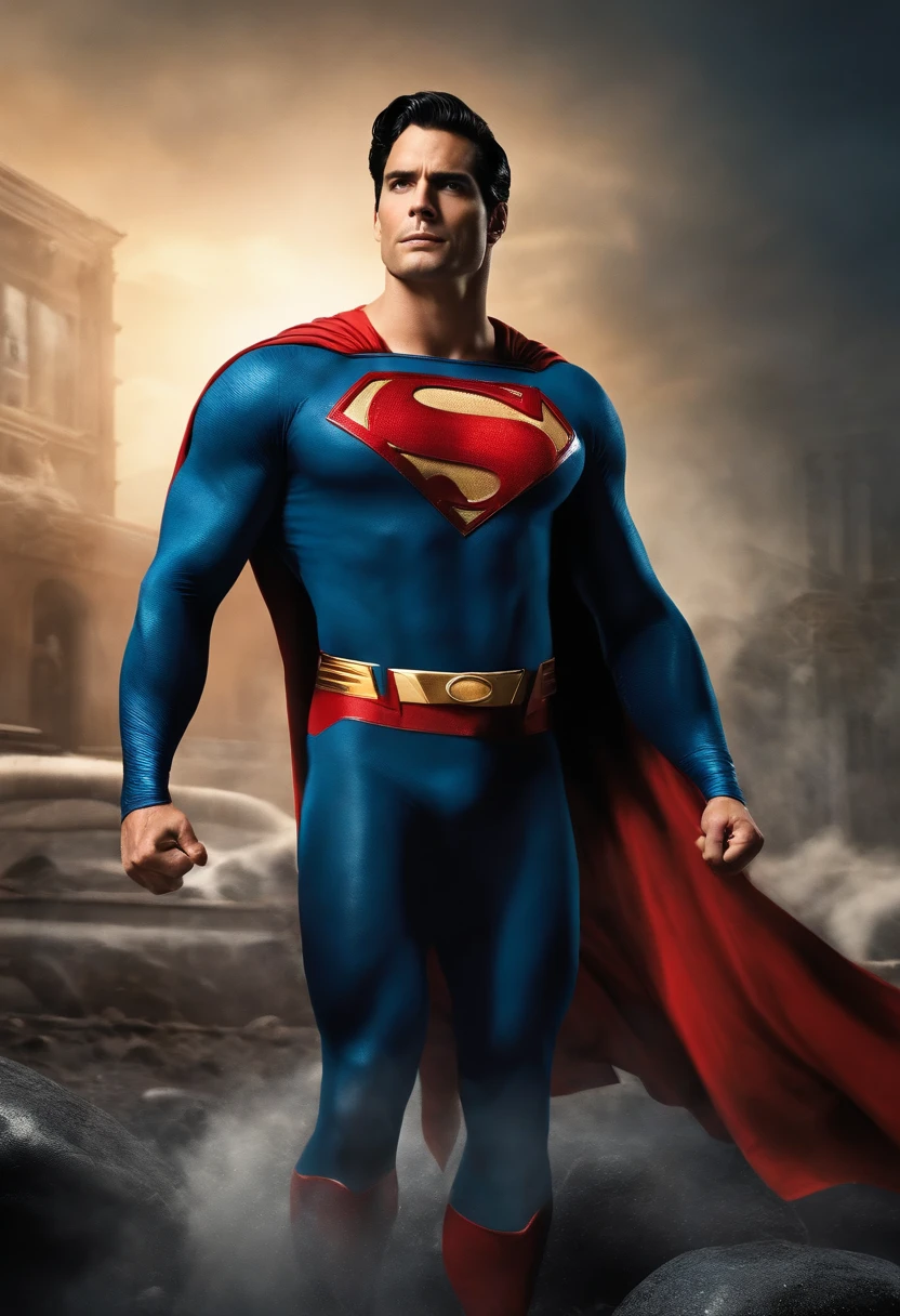 スーパーマンが、近日公開予定のスーパーマン映画の新ポスターで復活 - SeaArt AI