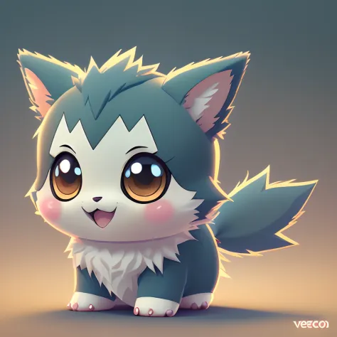 Pokemon Cute Little Ultra Realistic Anime Simonk, Chibi,without background、 adorable and fluffy, Logo Design, comic strip, cinematic lighting effect, A charming, 3D vector art, Cute and quirky, Fantasyart, bokeh dof, handdraw, digitial painting, Soft light...