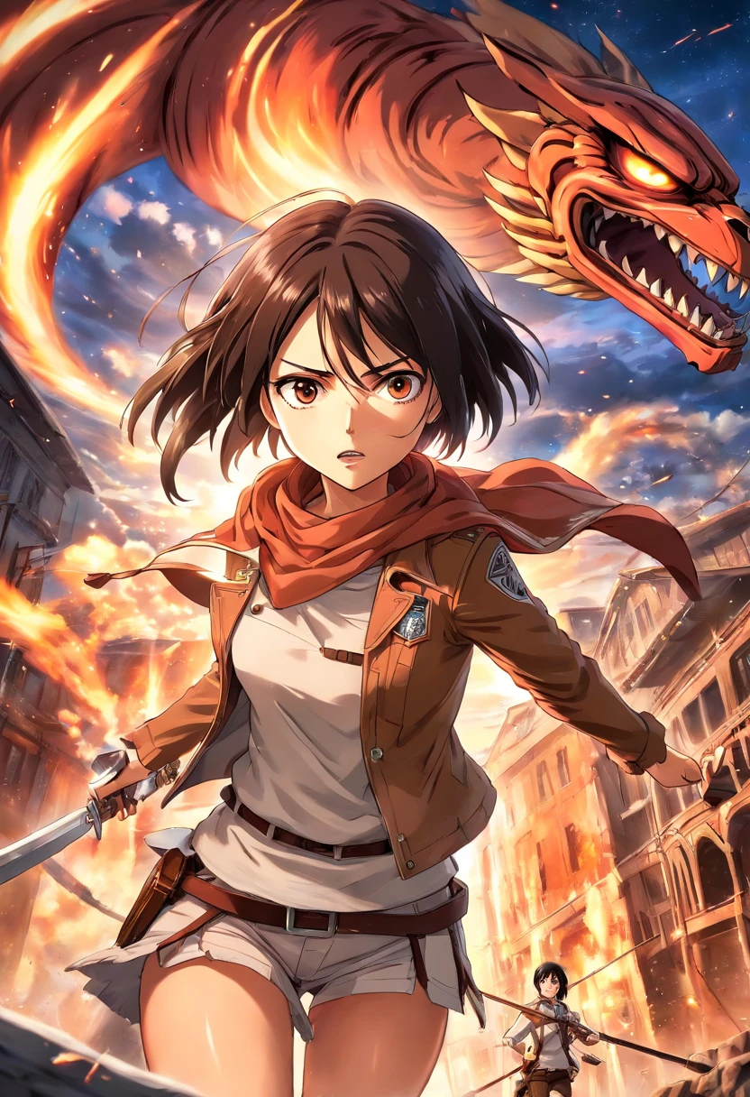 mikasa ackerman. Ataque en Titan