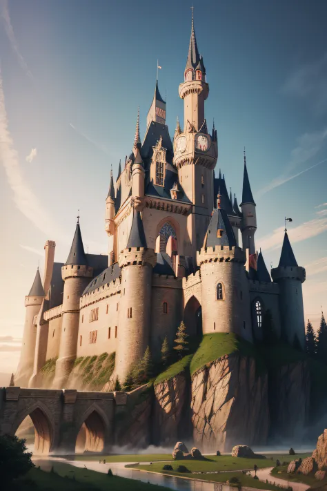 realistic medieval castle
