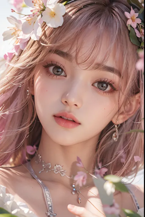 (Best Quality Detail)、realisitic、8K UHD、hight resolution、(1girl in:1.2)、The ultra-detailliert、High quality textures、intricate detailes、detaileds、Very detailed CG、High quality shadows、Detail Beautiful delicate face、Detail Beautiful delicate eyes、depth of fi...
