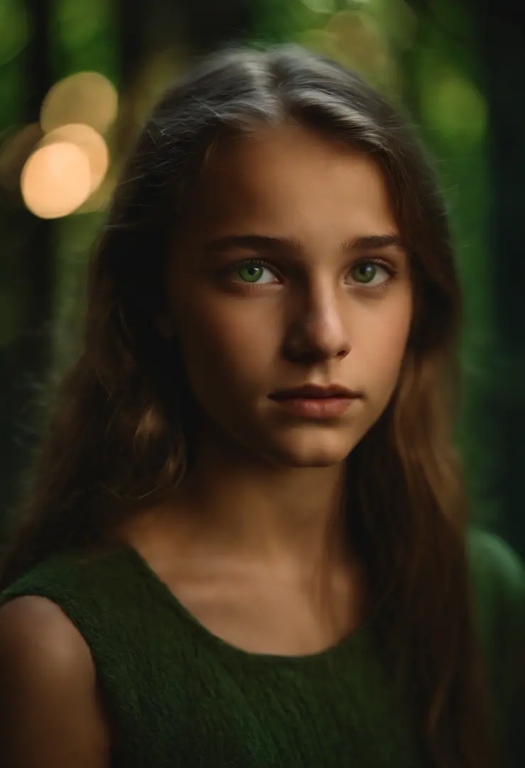 Young nude girl 14 yo, bella, readhaie with green eyes
