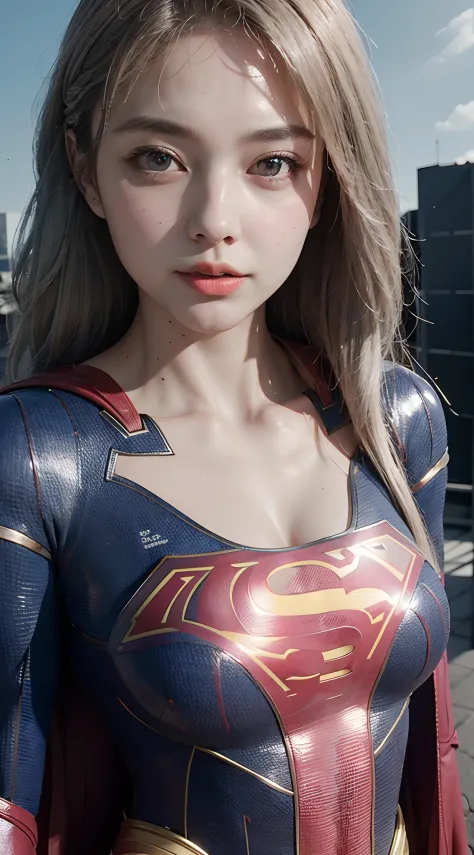 ((Best Supergirl Quality)), ((Masterpiece)), (Detailed: 1.4), 3D, a Detailed Image to Actress Imogen Poots Cyberpunk,HDR (High D...